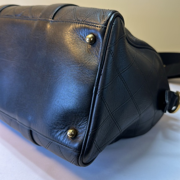 CHANEL Boston Bag Diamond Stitch Calfskin Made in Italy, Chanel Dustbag, COA - Picture 12 of 15